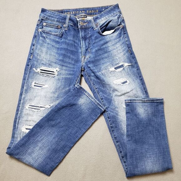 Abercrombie & Fitch distressed Slim jeans next level Stretch Jeans size 29 A&F - Picture 9 of 13